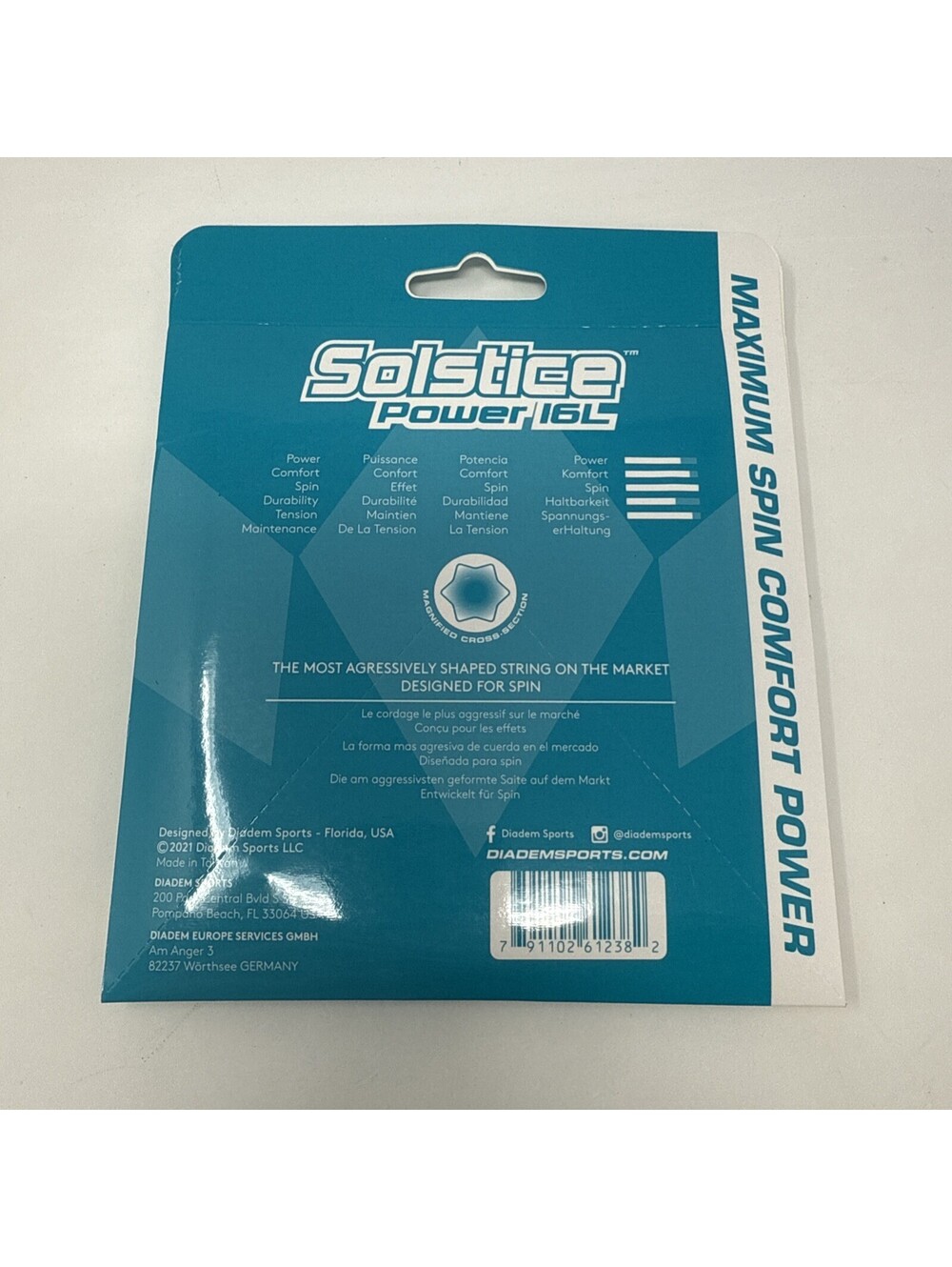 Diadem Performance String Solstice Power 16L Tennis String - Picture 2 of 2